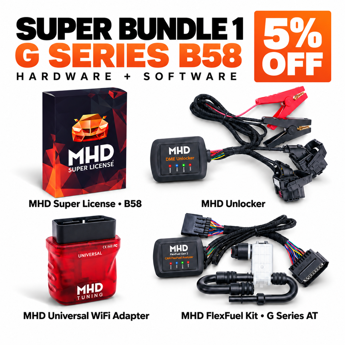 Super Bundle 1 - G Series B58 - Hardware+Software - 5% Off
